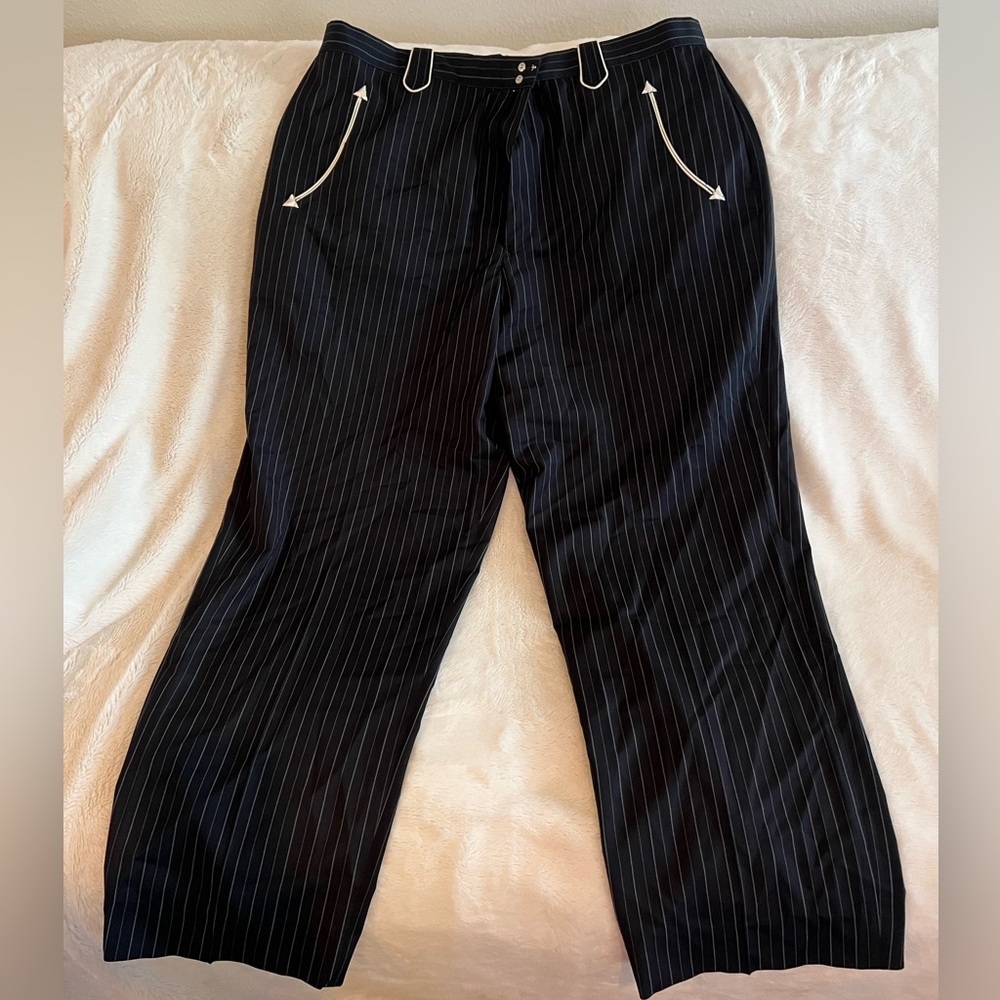 Scully Black Pinstripe Men's Pants